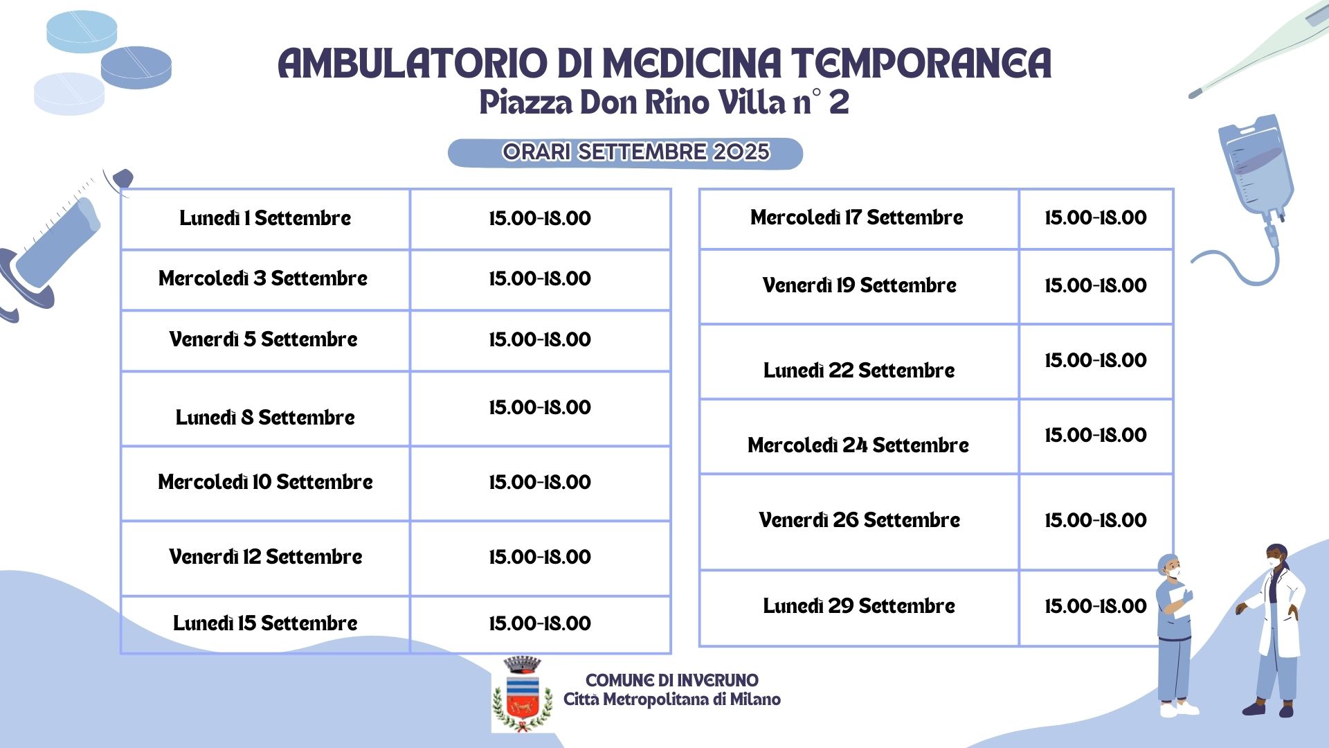 orari settembre ok